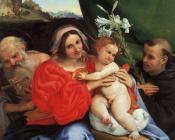 洛伦佐洛图 - The Virgin and Child with Saints
